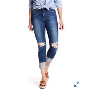Joe’s “The Charlie” high rise skinny crop cuffed